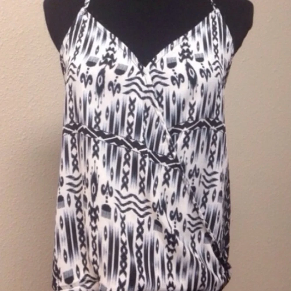 NWOT Wrap Front Racerback Tank Top - Picture 2 of 4